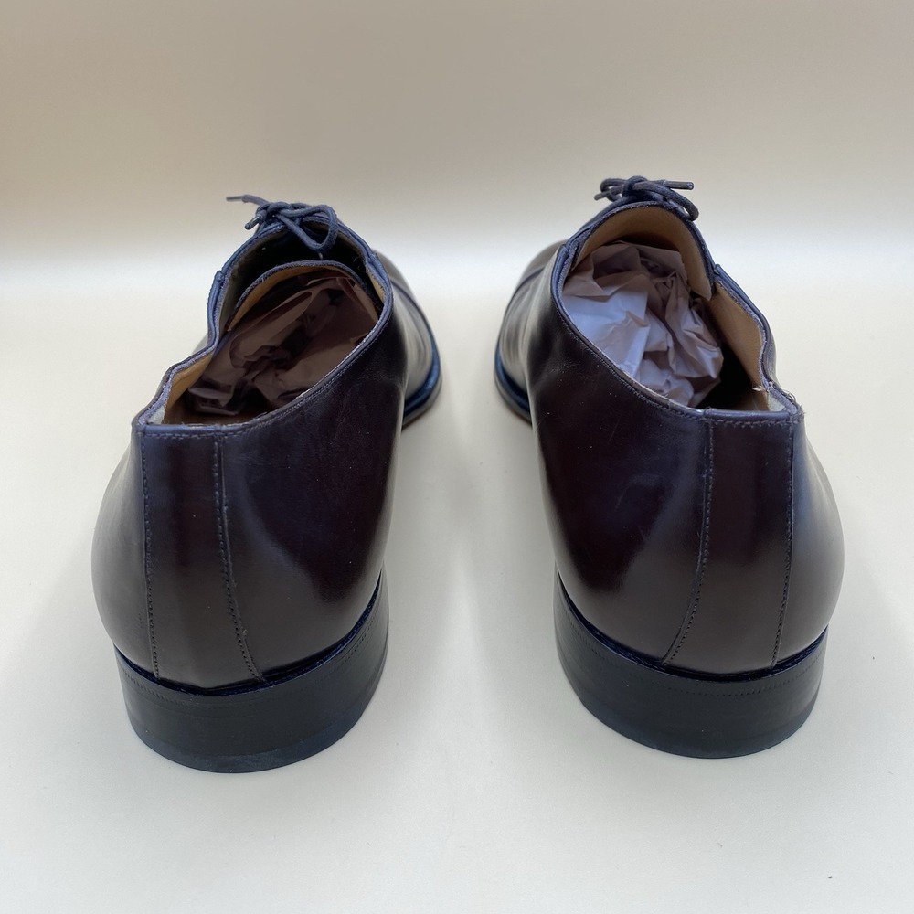 Bruno Magli Men's Cap Toe Oxford Dress Shoes Brown Leather Size 11 M Italy - Picture 4 of 10